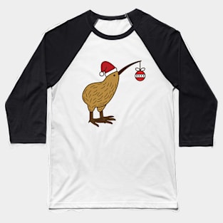 New Zealand Christmas Kiwi Baseball T-Shirt